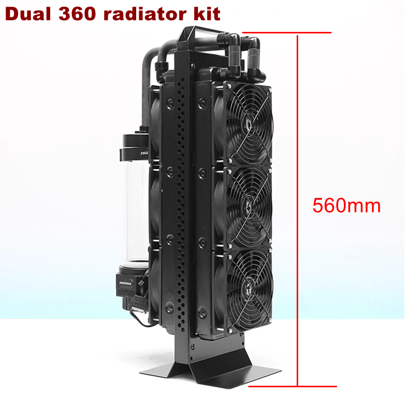 Dual radiator external water c - External Radiator Water Cooling Kit 评论和价格