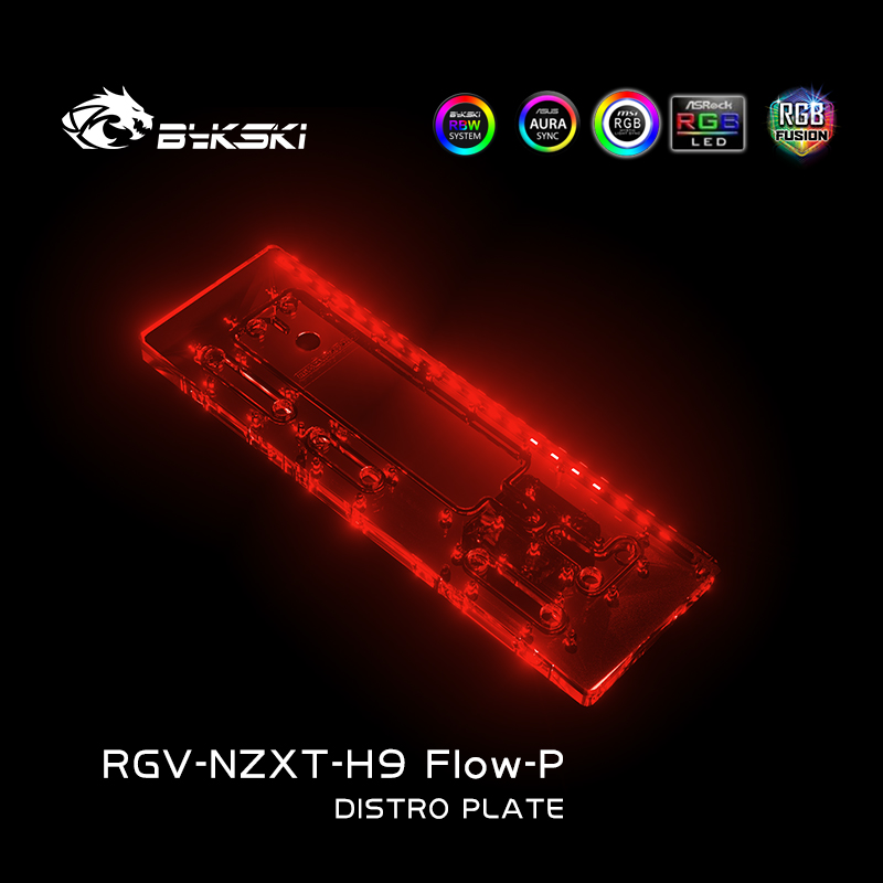 Bykski RGV-NZXT-H9 FIow-P Acry - Distro Plate Ddc Pump Combo 评论和价格